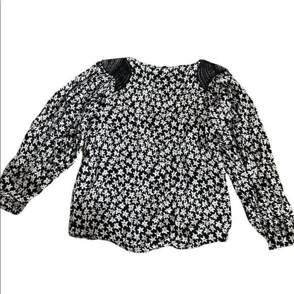 Rebecca Taylor Floral Long Sleeve Top Size 2 - Picture 3 of 6